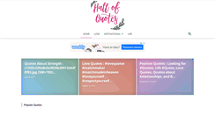 Desktop Screenshot of hallofquotes.com